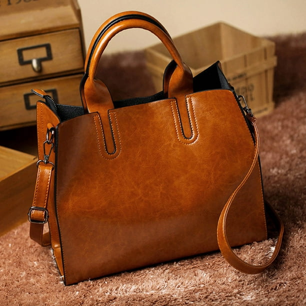 Brown Gift leather Shoulder bag